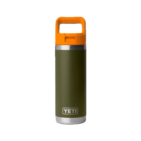 Olive Yeti Rambler 18 oz bottle with chug cap