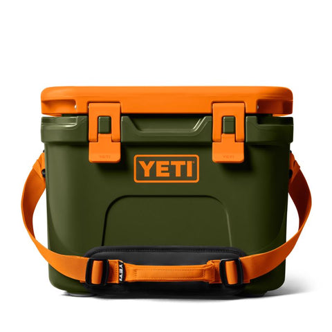 Olive/King Crab Orange Yeti Roadie 15 hard cooler