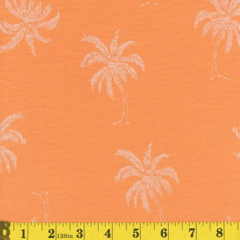 orange, Airflow CEY Puff Palm Tree Print 14577