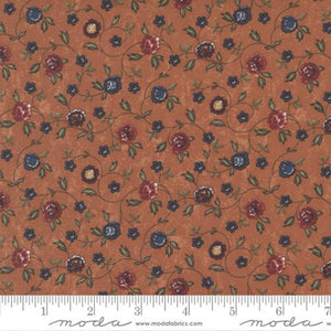 Daffodils and Dragonflies Collection Butterfly Vine Cotton Fabric orange