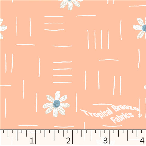 orange, Standard Weave Poly Cotton Fabric 6315