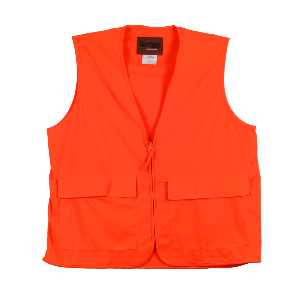 Bright orange hunting vest