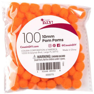 Touch of Nature 2 Pom-Poms 8/Pkg Red