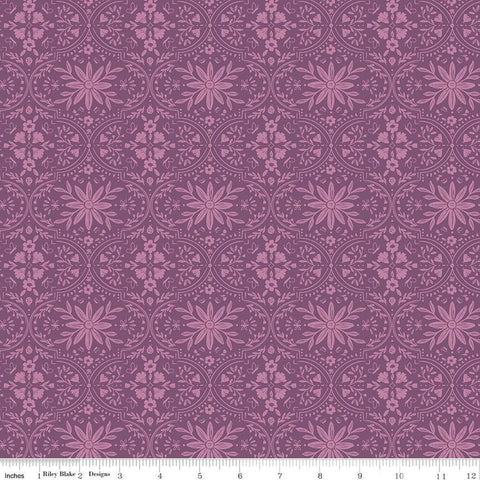 Buds and Butterflies Collection Enchanting Garden Cotton Fabric C15352 orchid