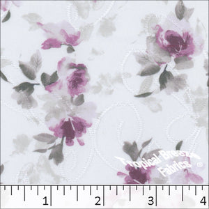 Jacquard Floral Knit Print Fabric 32942 orchid