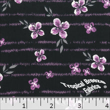 Koshibo Floral Print Polyester Fabric 048427 orchid