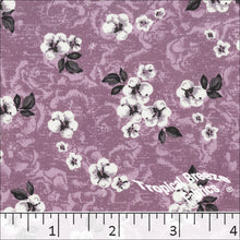 Orchid, Koshibo Floral Print Polyester Fabric 048512