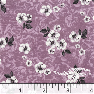 Orchid, Koshibo Floral Print Polyester Fabric 048512