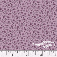 orchid, Poly Cotton Small Floral Print Dress Fabric 6220