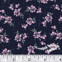 Standard Weave Floral Poly Cotton Fabric 6079 orchid
