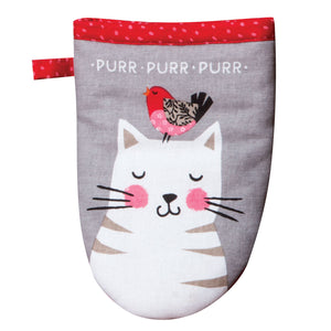 Kitty oven mitt
