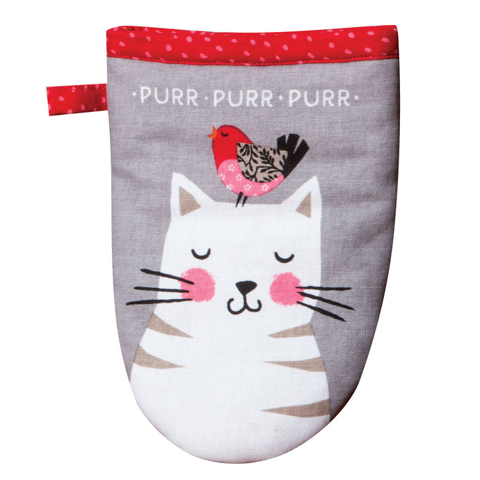 Kitty oven mitt