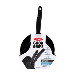 OXO Good Grips 2-piece Non-Stick Fry Pan Set in package