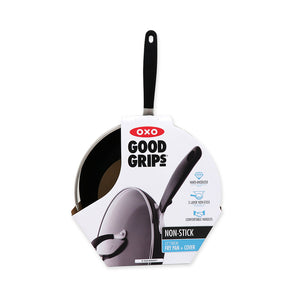 OXO Good Grips 12 inch fry pan with cover in package