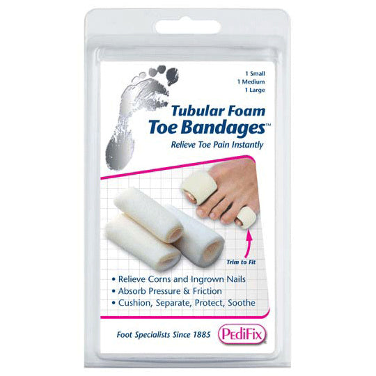 Tubular Foam Toe Bandages P337-MIX