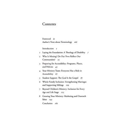 Accessible Church: A Gospel-Centered Vision for Including People with Disabilities and Their Families 98180