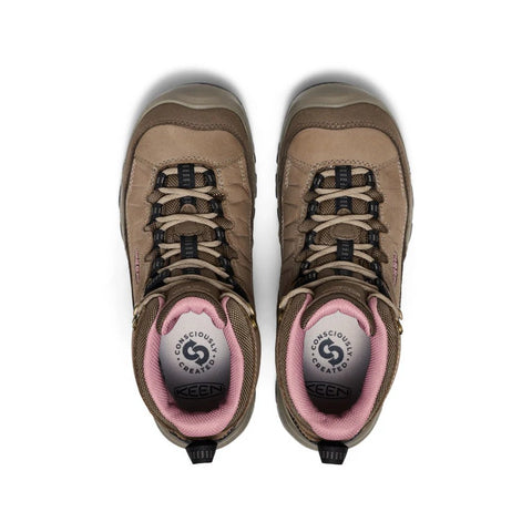 Pair of Keen women's Targhee IV Mid hiking boots top view