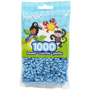 Pastel blue beads