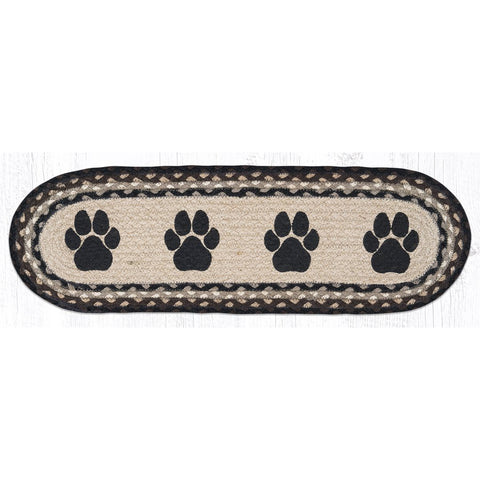 Paw print rug