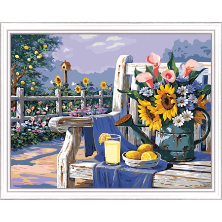 Sunflowers and Lemons paint-by-numbers