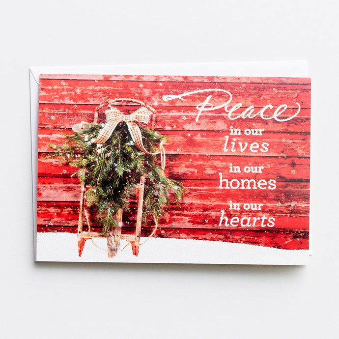 Boxed Christmas Cards Peace in our Hearts 60646