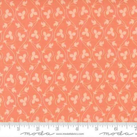 Cinammon and Cream Collection Acorn Vines Cotton Fabric peach