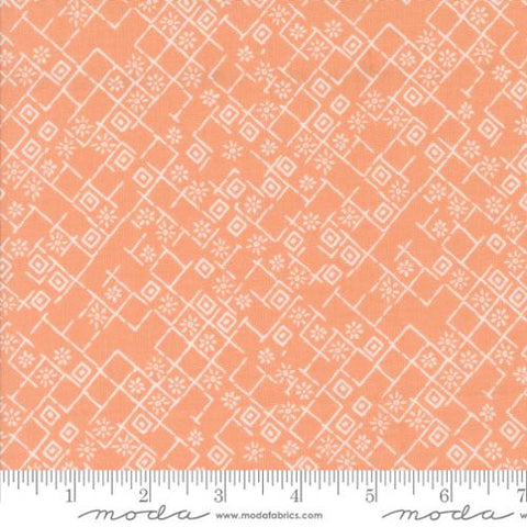 peach, Foraged Found and Hand Me Down Collection Fractured Weave Cotton Fabric 45635