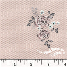 Bubble Knit Print Dress Fabric 32843 peach