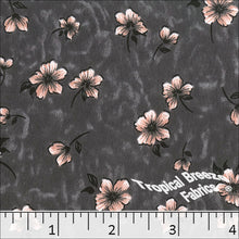 Floral Koshibo Print Polyester Dress Fabric 048422 peach