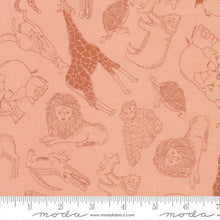 Noahs Ark Collection Animal Toss Cotton Fabric 20872 peach