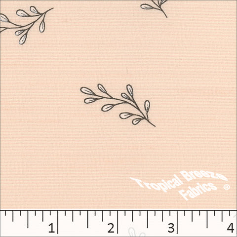 peach, Polyester Print Fabric 045610