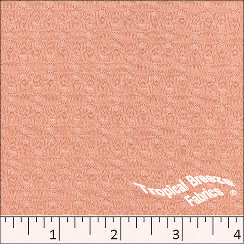 peach, Small Lily Knit Fabric 323610