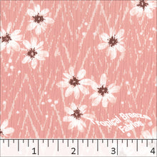 peach, Yoryu Floral Print Polyester Fabric 048519