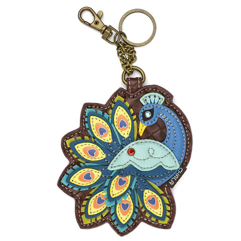 peacock Key Fob Coin Purse 806