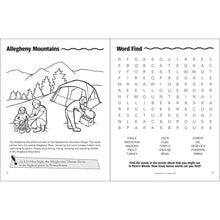 Allegheny Mountains; Word Find