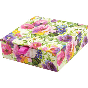 Box with Peony Garden Desk Notes
