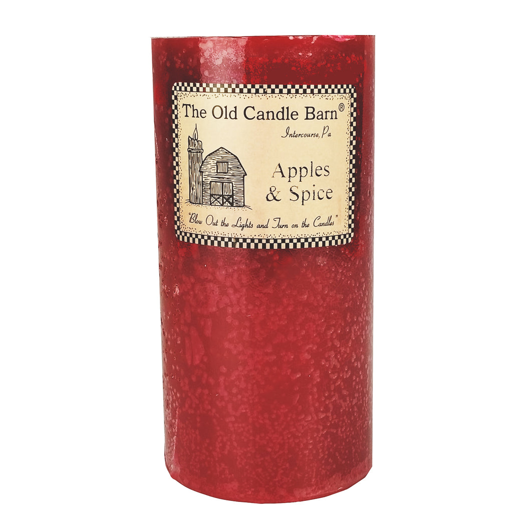 Apples and Spice Pillar Candle