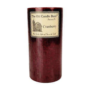 Cranberry Pillar Candle