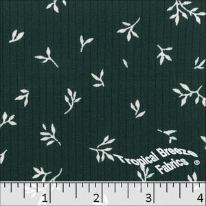 Classic Rib Knit Print Fabric 32842 pine green
