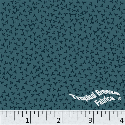 Standard Weave Tiny Print Poly Cotton Fabric Pine Green