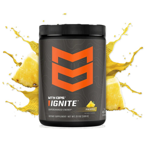 MTN OPS Ignite energy drink mix in Pineapple