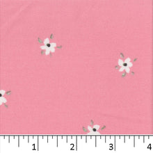 pink, Double Brushed Tiny Floral Print Fabric S11