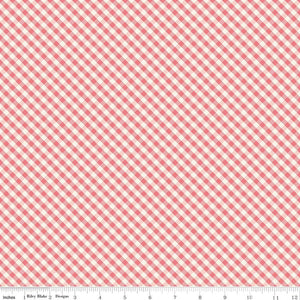 Spring Gardens Collection Gingham Cotton Fabric C14114 pink