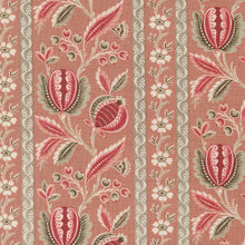 Chateau De Chantilly Collection Picardy Floral Stripes Cotton Fabric 13940 pink