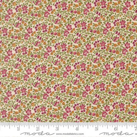 pink, Chelsea Garden Collection Ambling Vine Cotton Fabric 33857