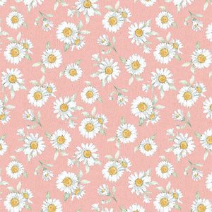 Daisy Days Collection Daisies Cotton Fabric 83312 pink