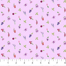 Deborahs Garden Collection Floral Dots Cotton Fabric DP25596 pink