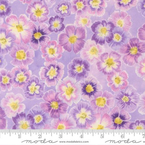 pink, Delphinium Collection Auricula Floral Cotton Fabric 24650