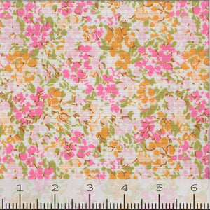 pink, Fashion Small Floral Print Fabric CA-194