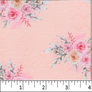 Pink, Floral Fashion Print Fabric CA-191